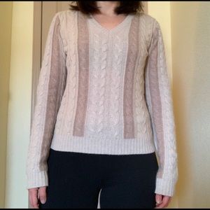 Cable cashmere sweater